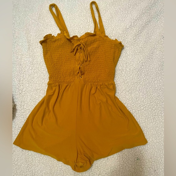 Burnt yellow romper - Picture 1 of 2
